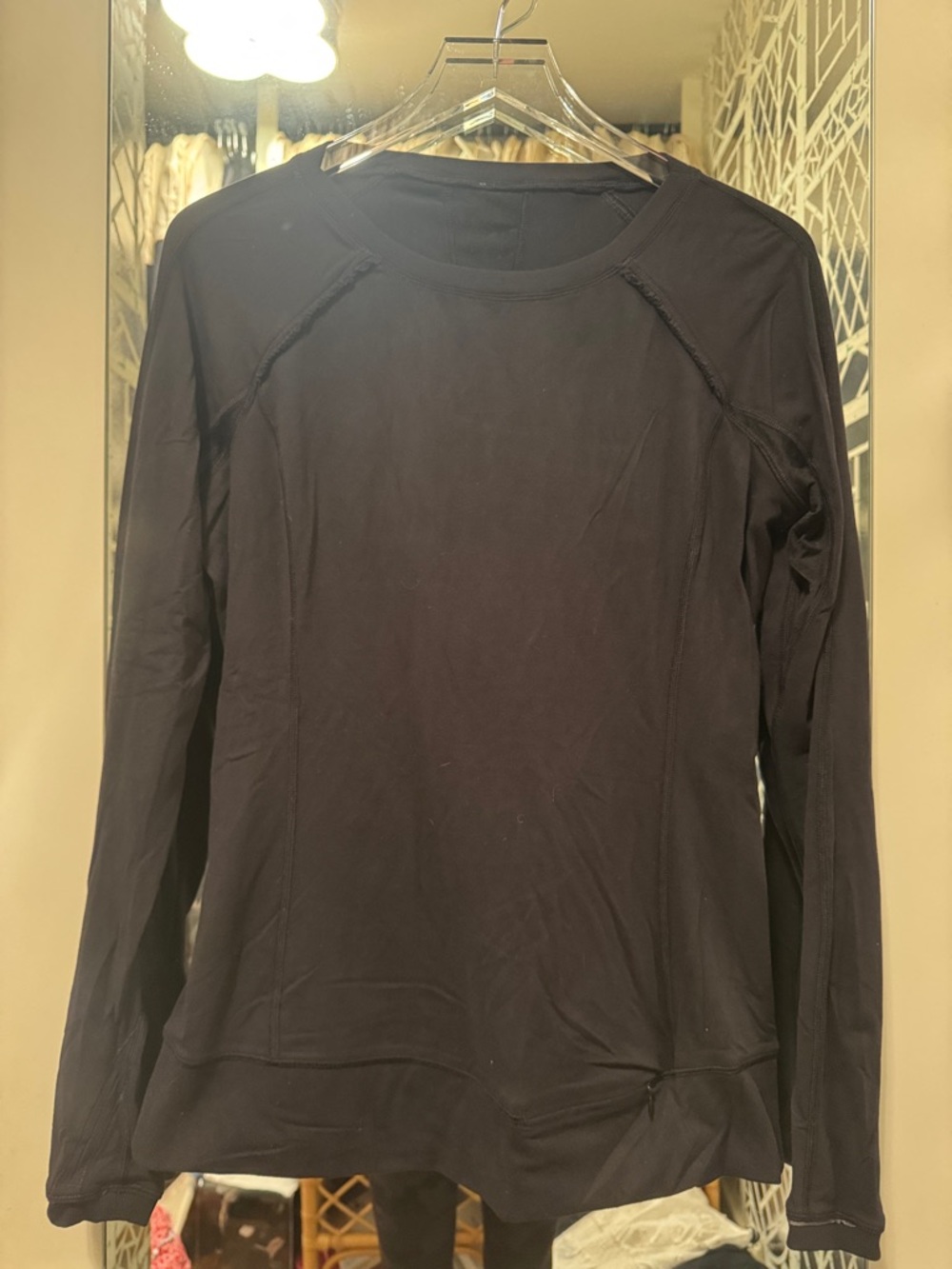 lululemon athletica Black Long-Sleeve Crew Top